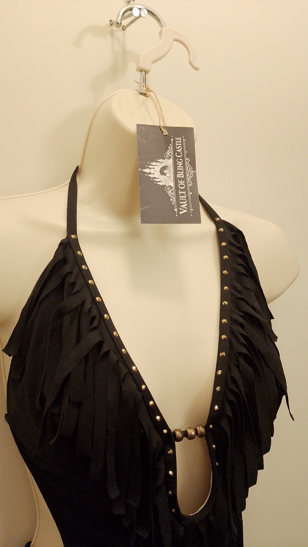 Tropical Heat Black Frills One Piece Women's Swim Suit