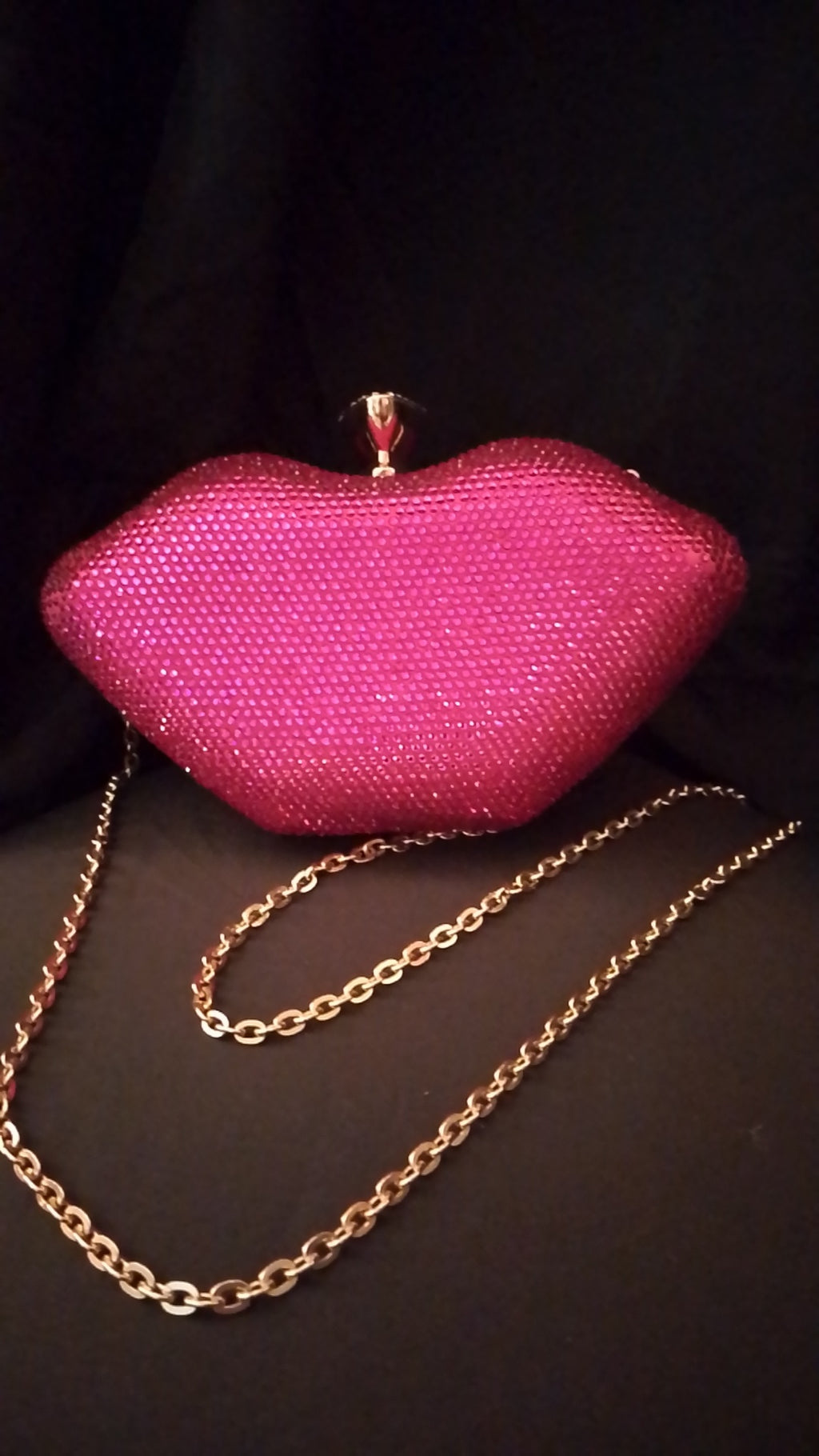 Powder Pink Fancy Tender Kiss Me Clutch Purse Bags