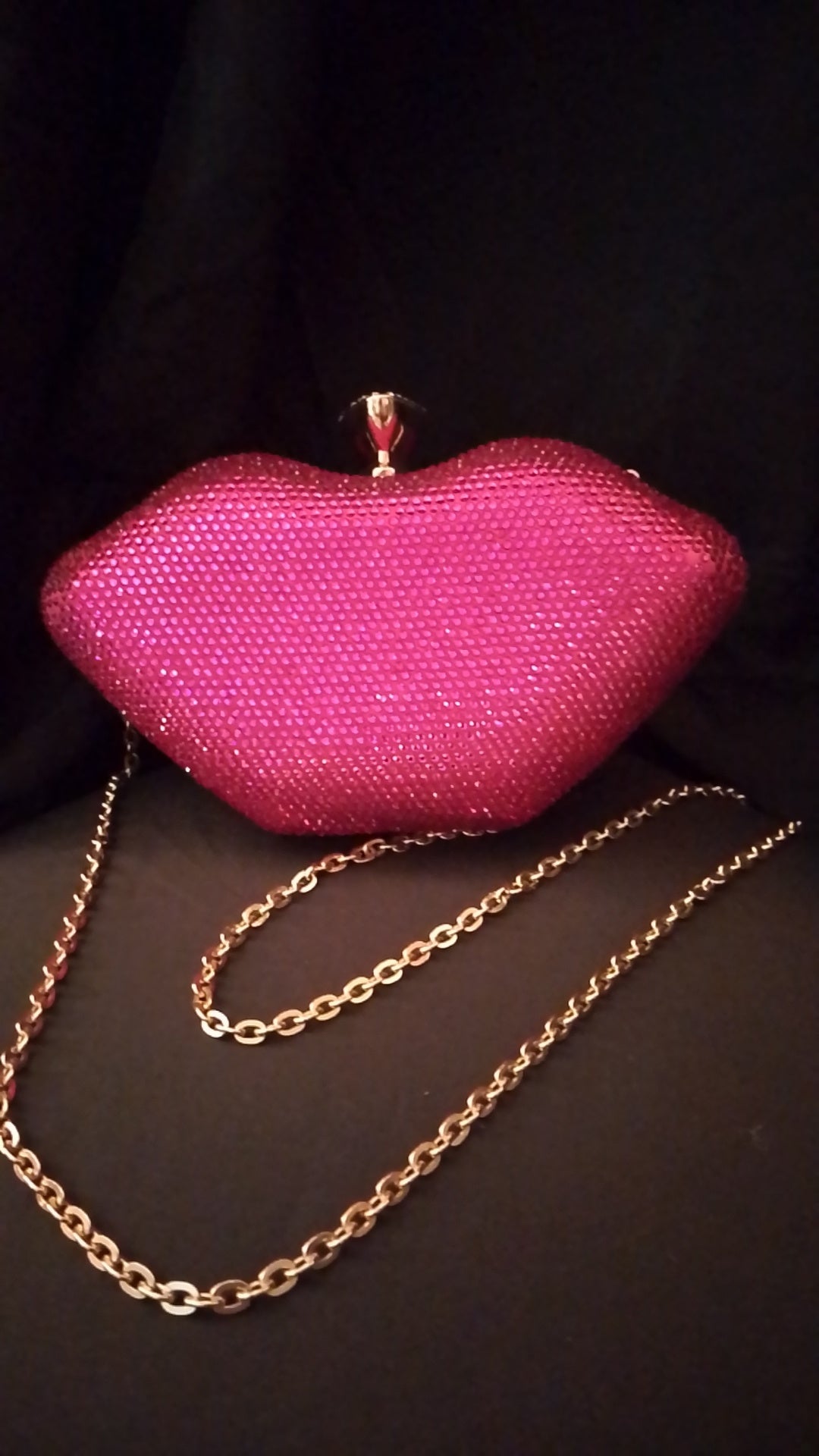 Powder Pink Fancy Tender Kiss Me Clutch Purse Bags