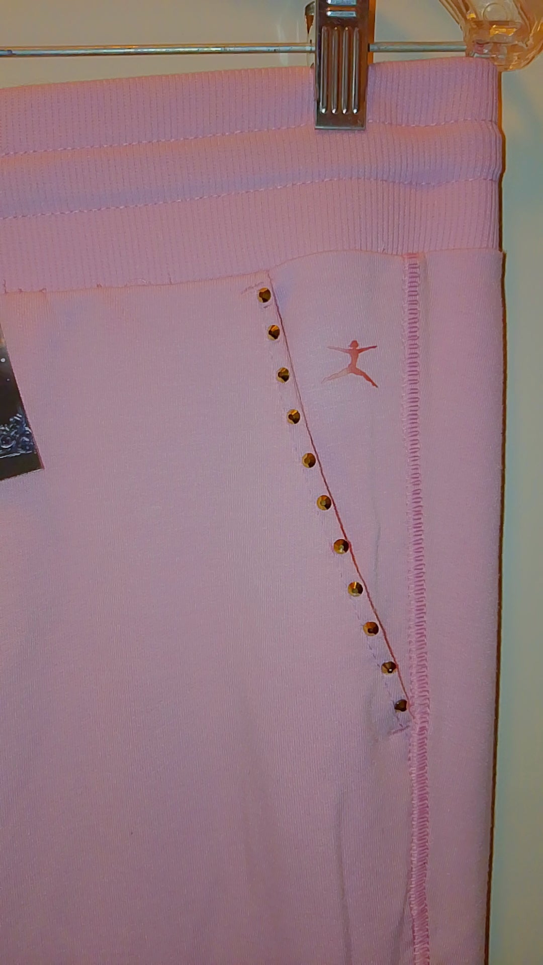 Blushing Meadow Pastel Pink Woman's Drawstring Sweat Pants