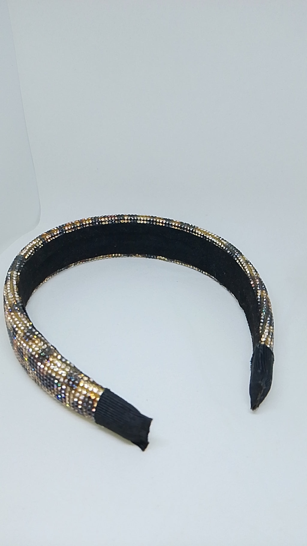 Shimmering Light Thick Padded Leopard Print Headband