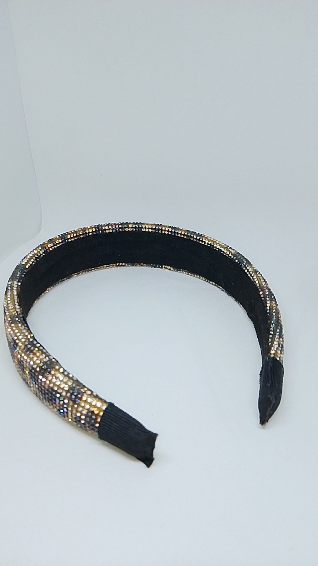 Shimmering Light Thick Padded Leopard Print Headband