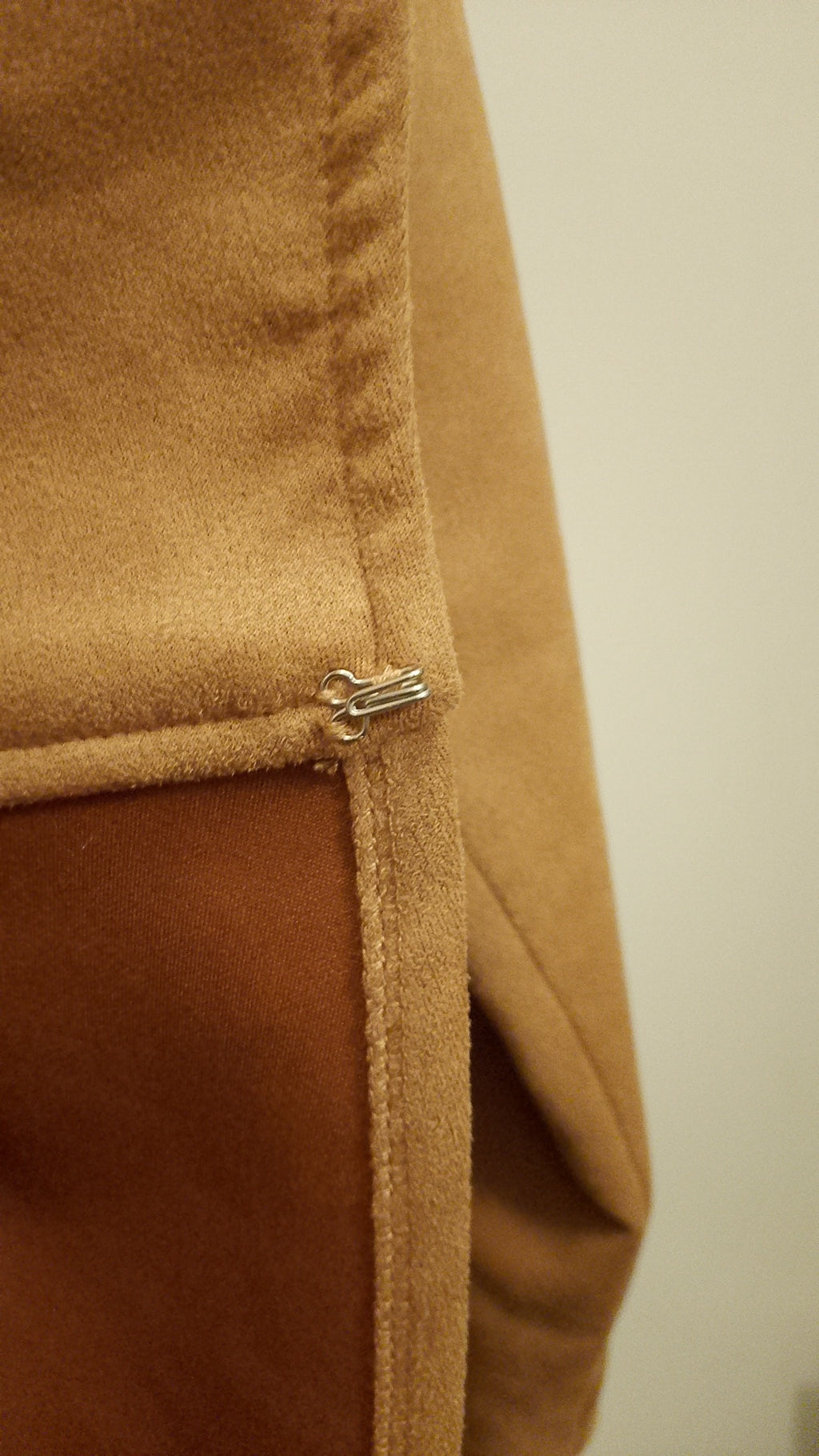 Family Fortune Caramel  Soft Suede Women's Trench Coat
