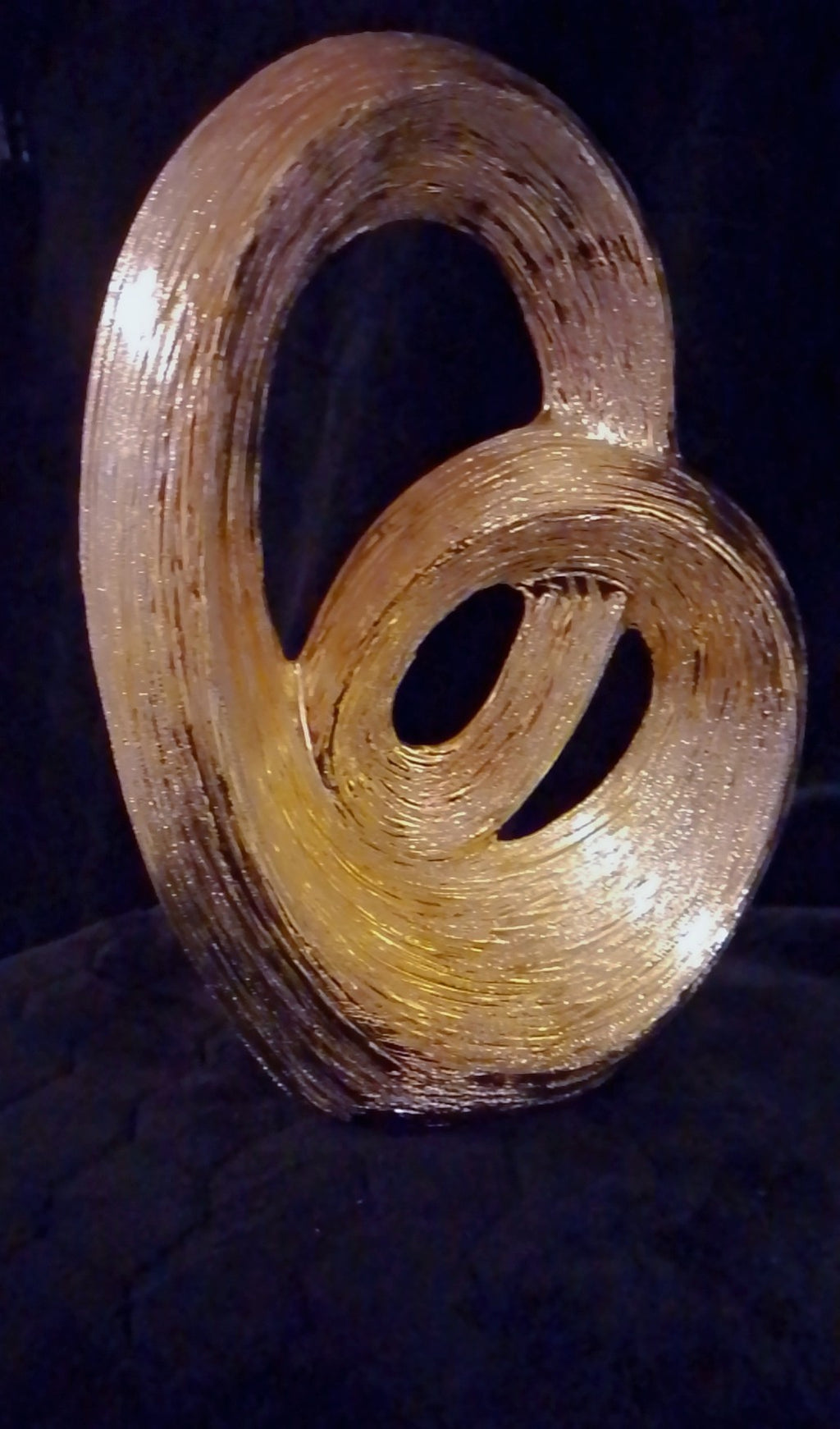 Grand Loop Winding Road Gold Vase
