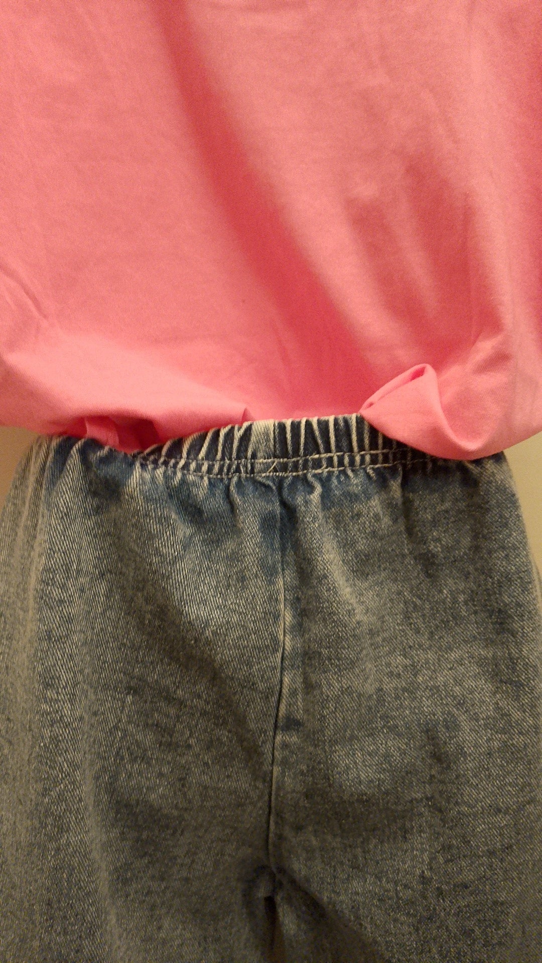 Diamonds & Bows Girl's Blue Denim Acid Wash Jeans
