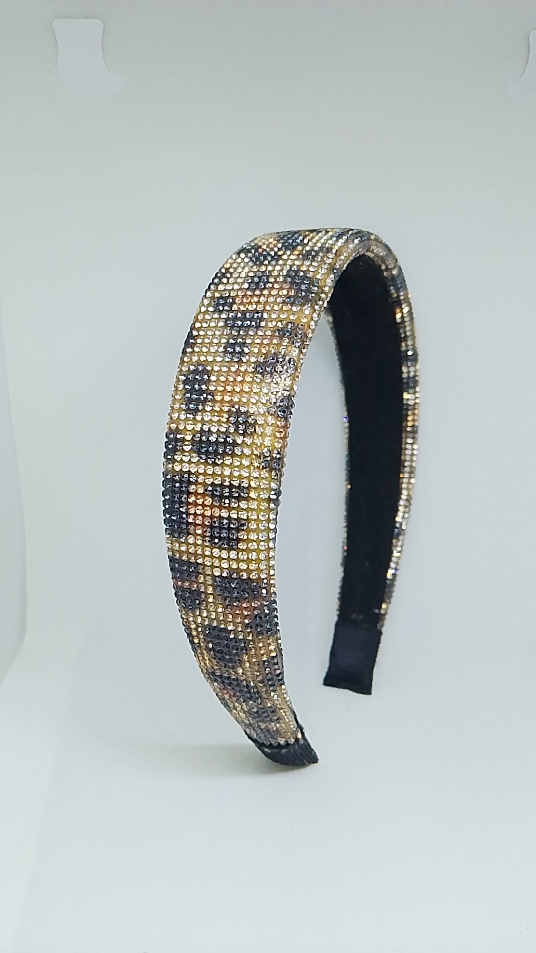 Shimmering Light Thick Padded Leopard Print Headband