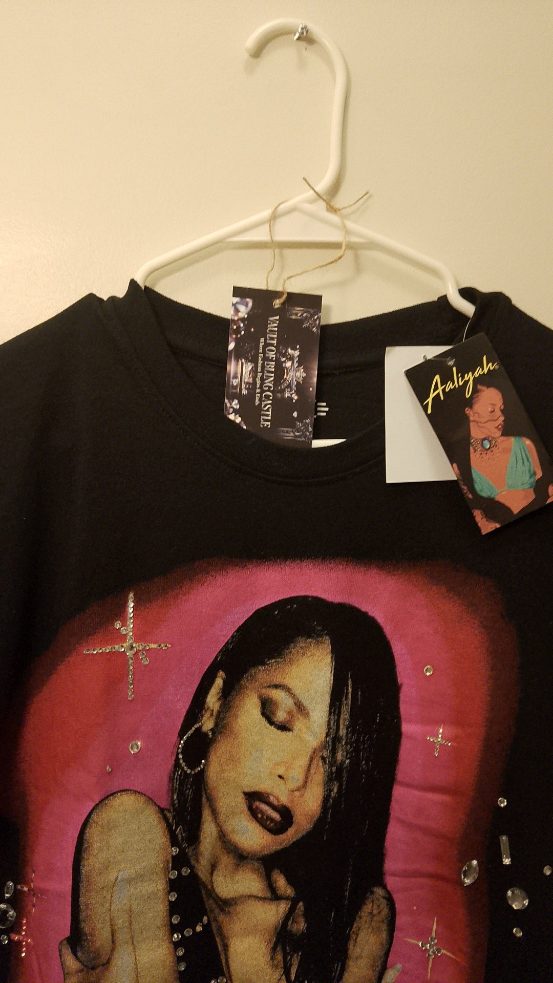 Beautiful Blend Pink & Black Graphics Short Sleeve Tee Shirt 