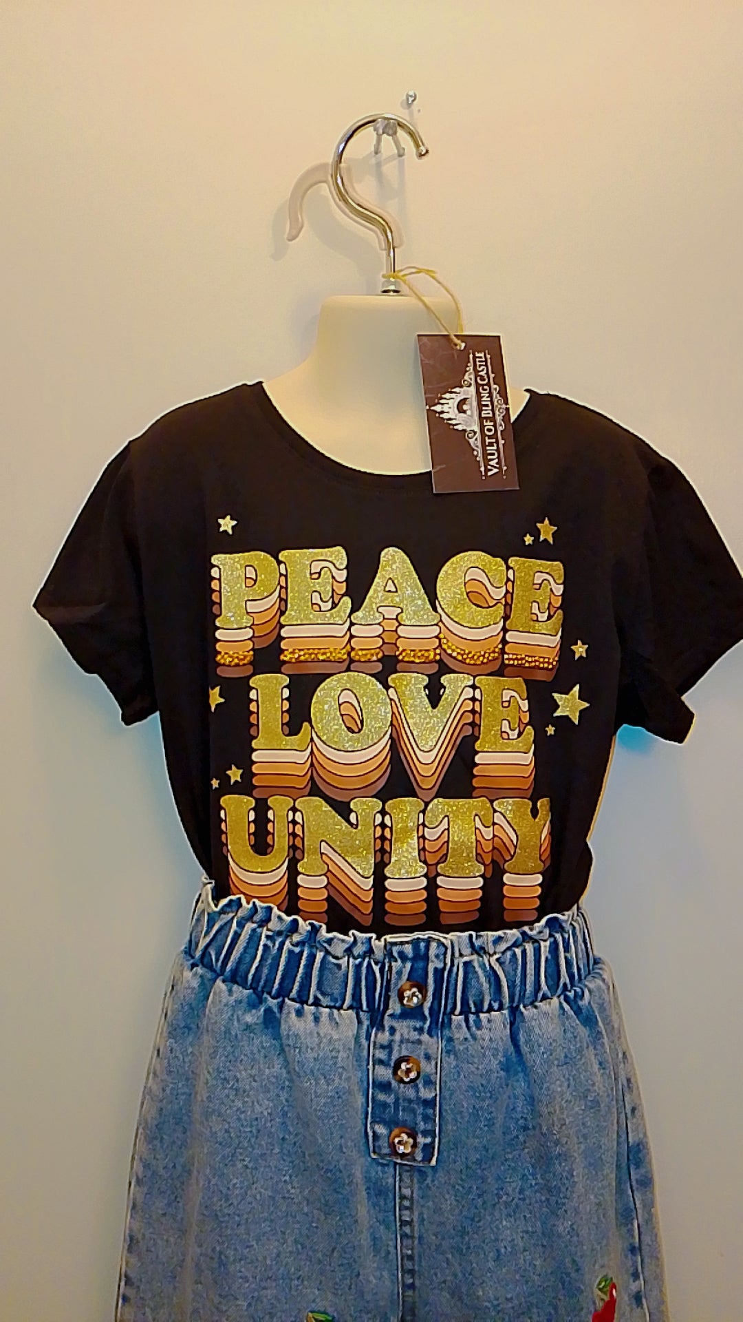 Wonderful Girl's Tee - Shirt Short Sleeve With Gems Design - Style 122