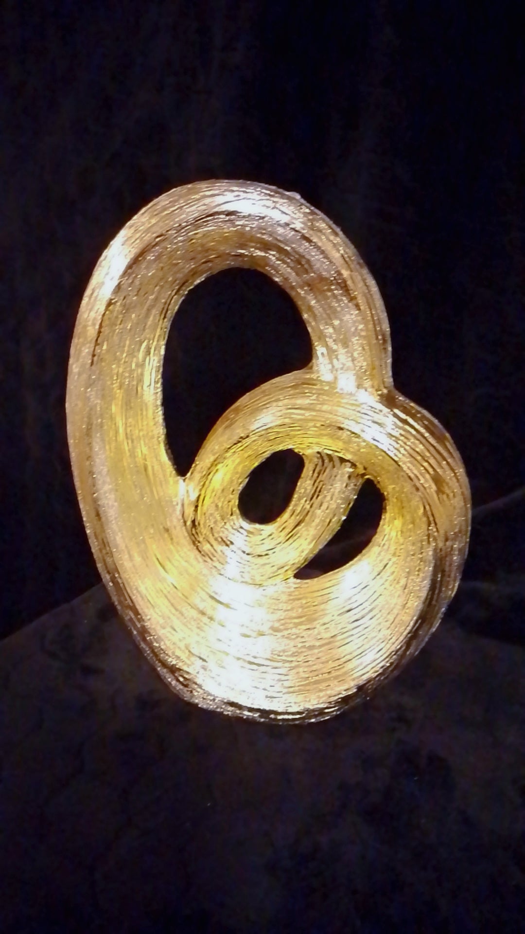 Grand Loop Winding Road Gold Vase