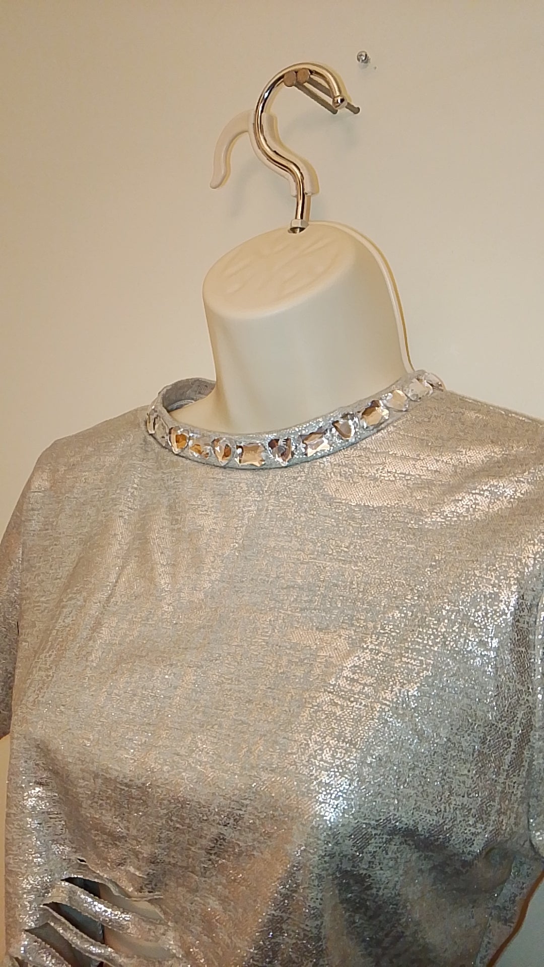 Chrome Aura Razzle Dazzle Crop Top