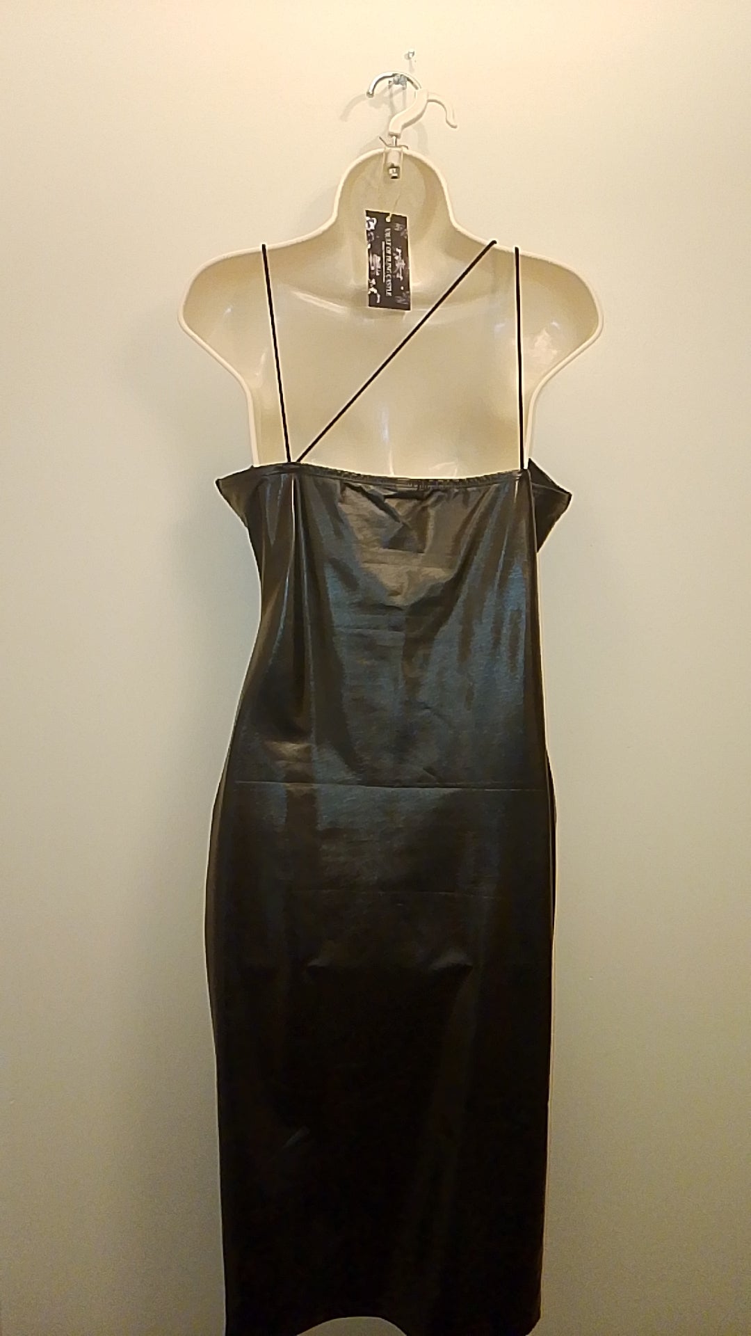 Soft Touch Wild Spirit Women's Faux Leather Pencil Dress & Sequin Blazer Set
