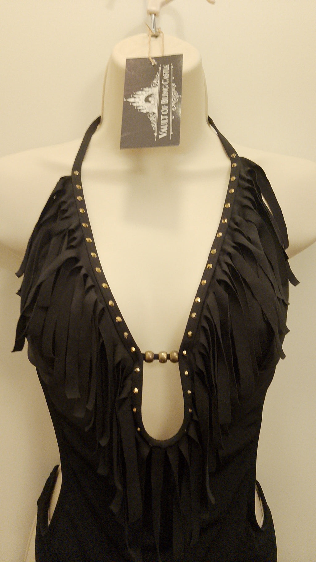 Tropical Heat Black Frills One Piece Women's Swim Suit