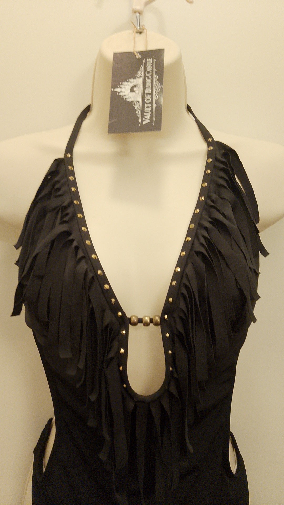 Tropical Heat Black Frills One Piece Women's Swim Suit