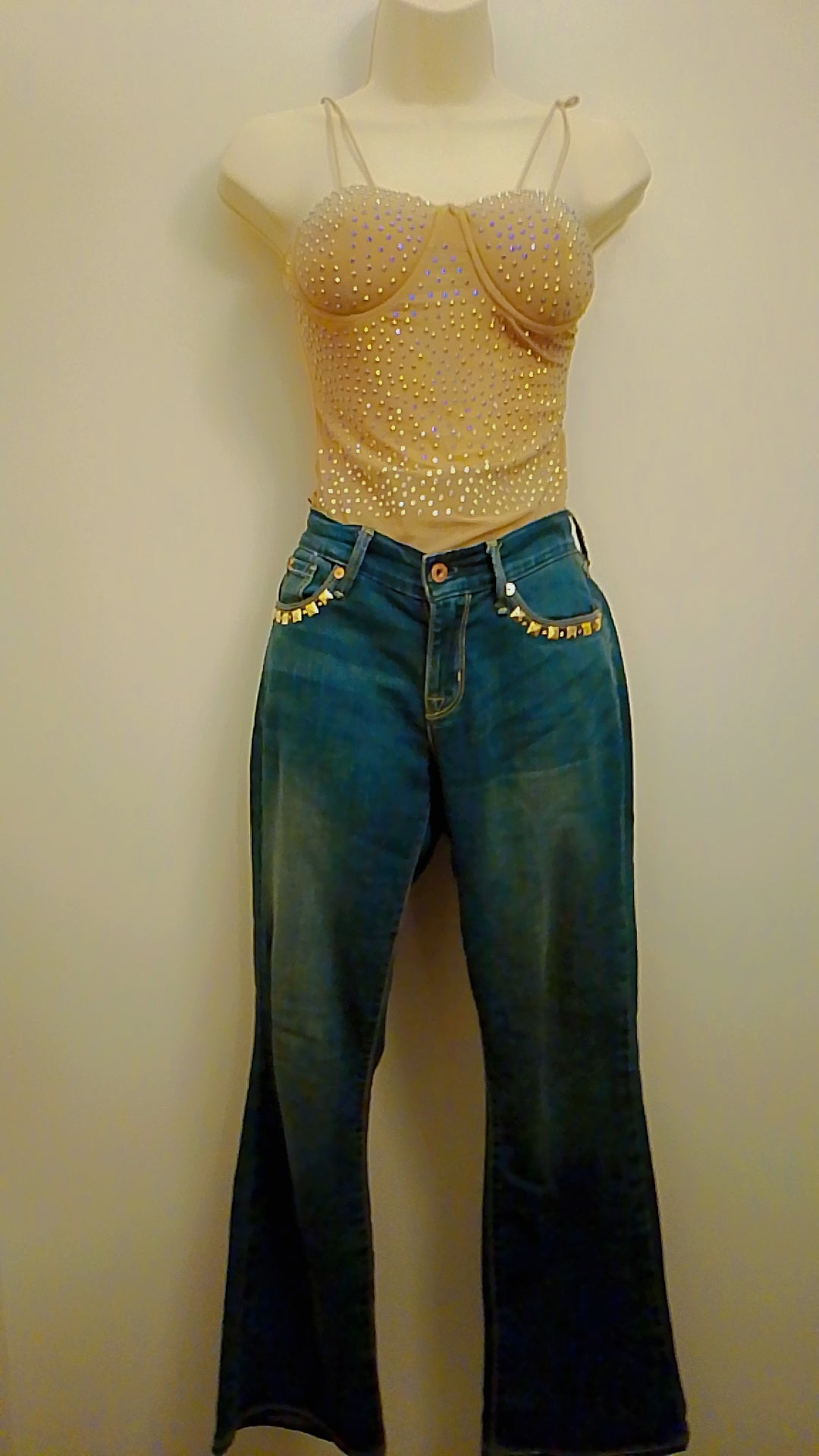 Nicety's Milky Way Corset Shoulder Straps Body Suit