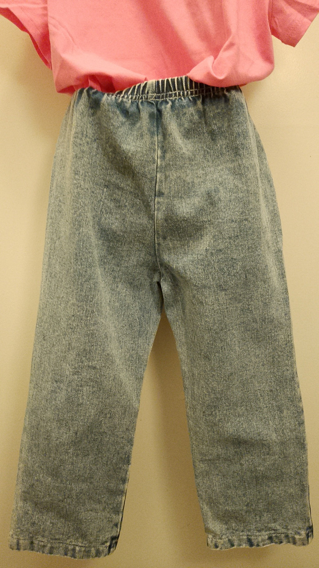 Diamonds & Bows Girl's Blue Denim Acid Wash Jeans