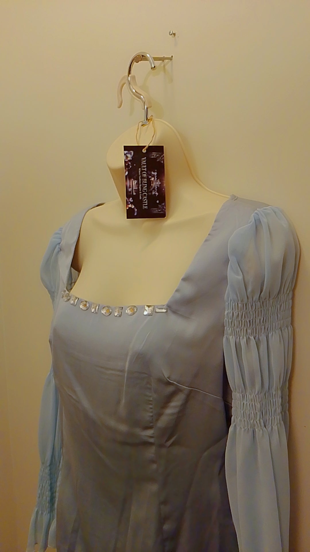 Artisanal Fine Choice Women's Chiffon Plunge Neck Blouse