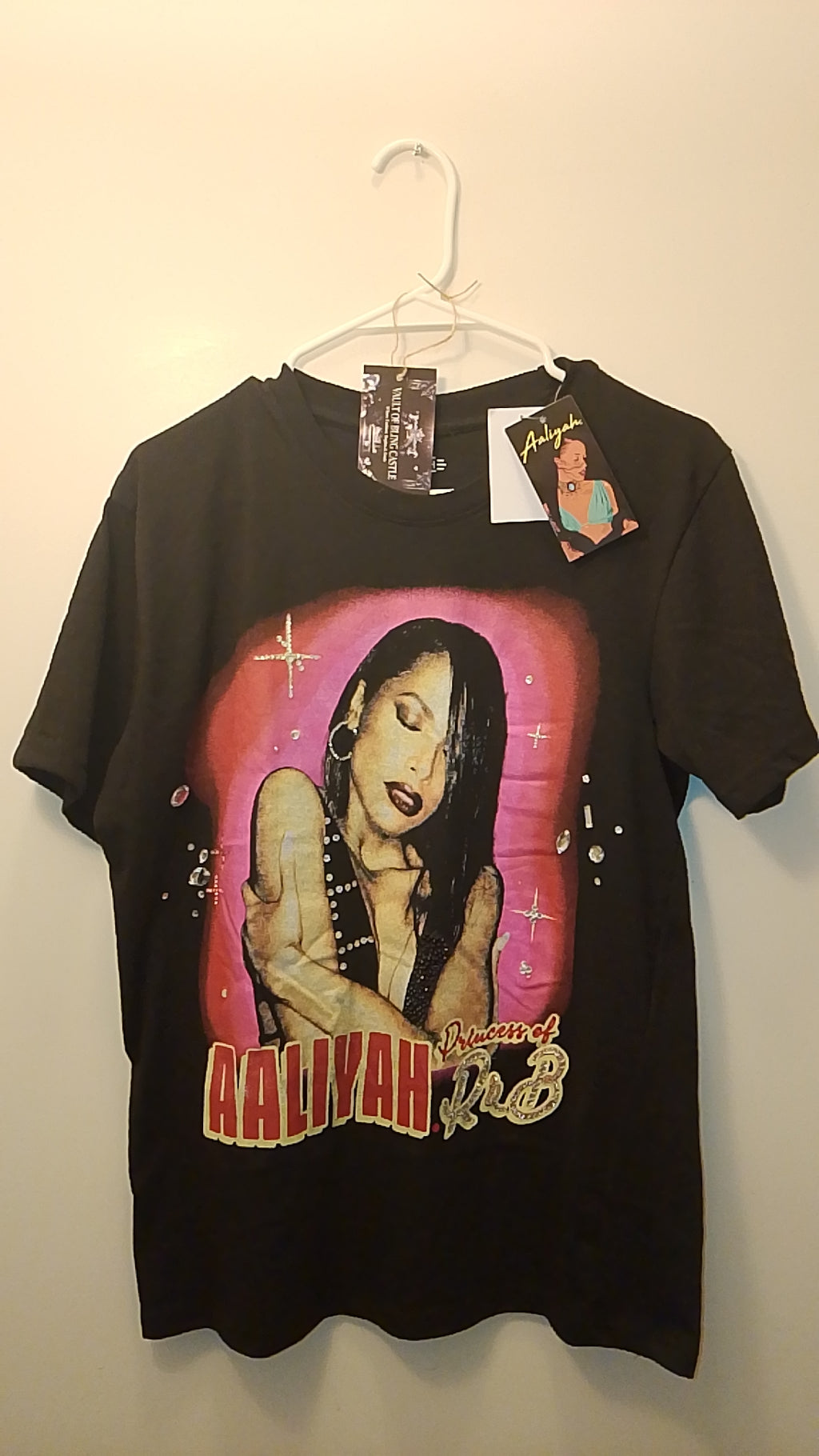 Beautiful Blend Pink & Black Graphics Short Sleeve Tee Shirt 