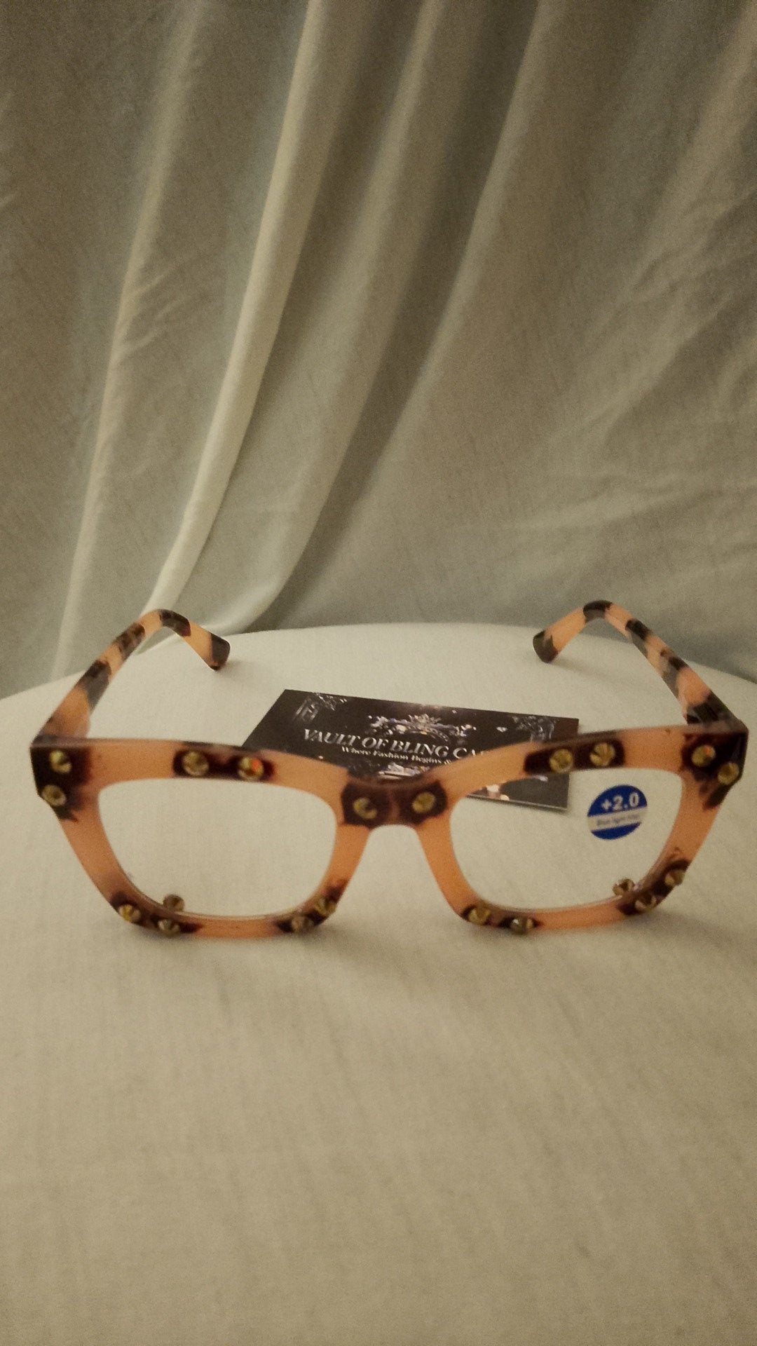Gold Finger Leopard Women's 2.0 Strength Frame Reading Glasses