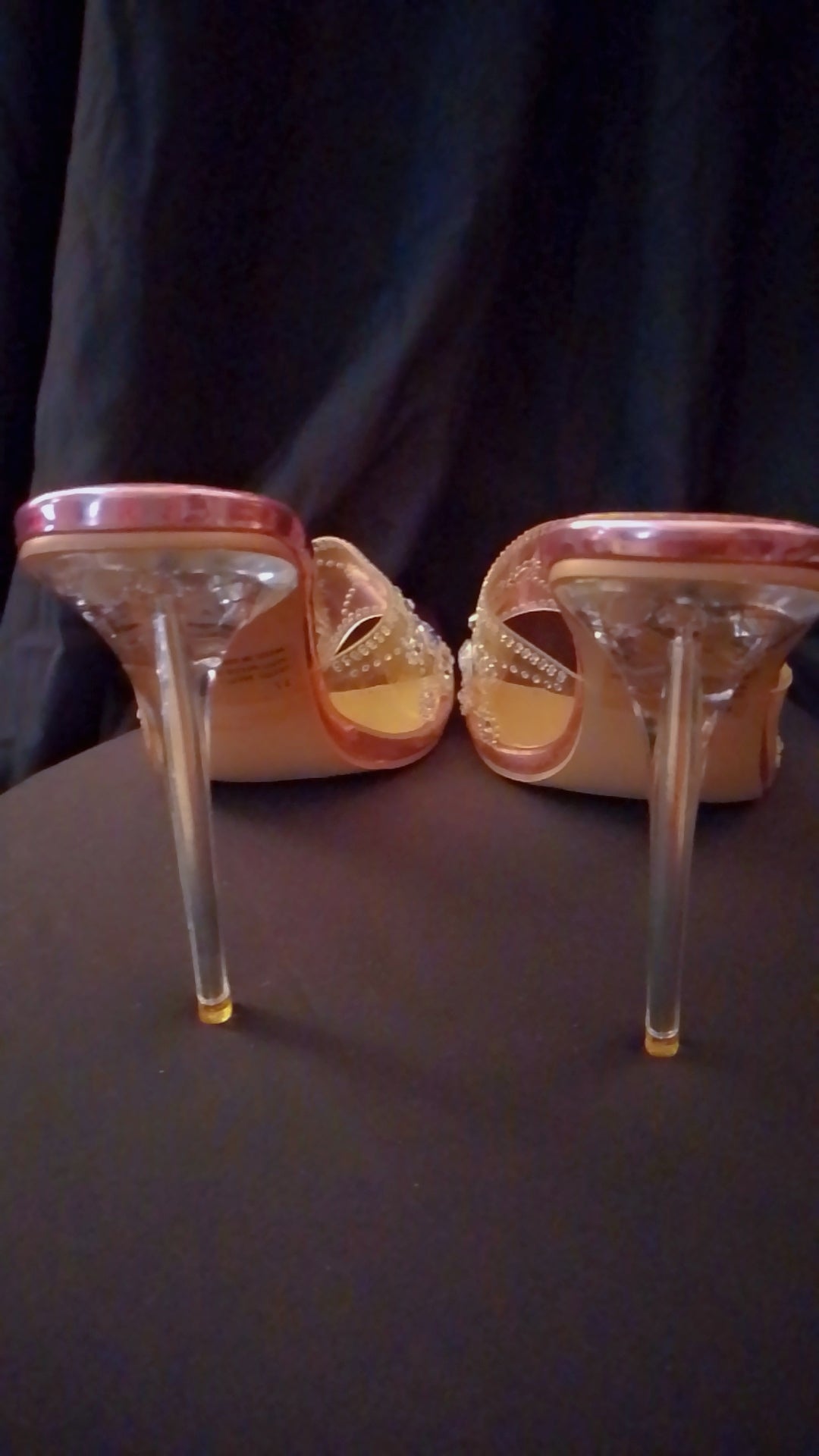 Cinderella's Slipper Pink Metallic Stiletto Heel Pumps