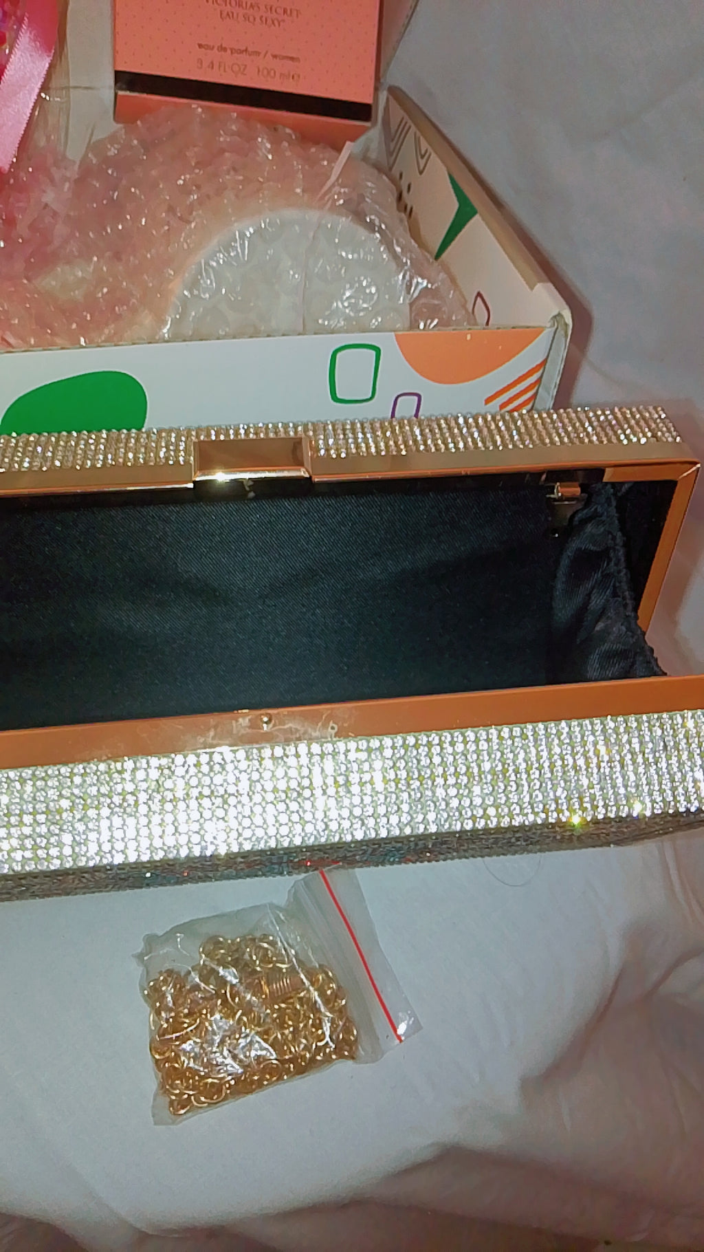 Go & Glow Bundles #506  - Women - Bling Card Clutch Bag, Attachable Cellphone Handle, Mug & Gift cup