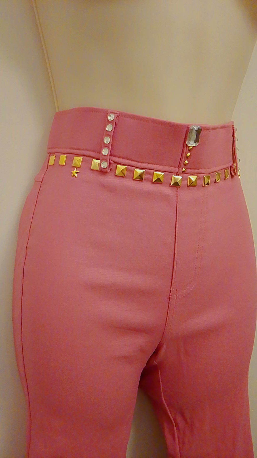 Ambiance Dinner Apricot Sleek Dress Pants