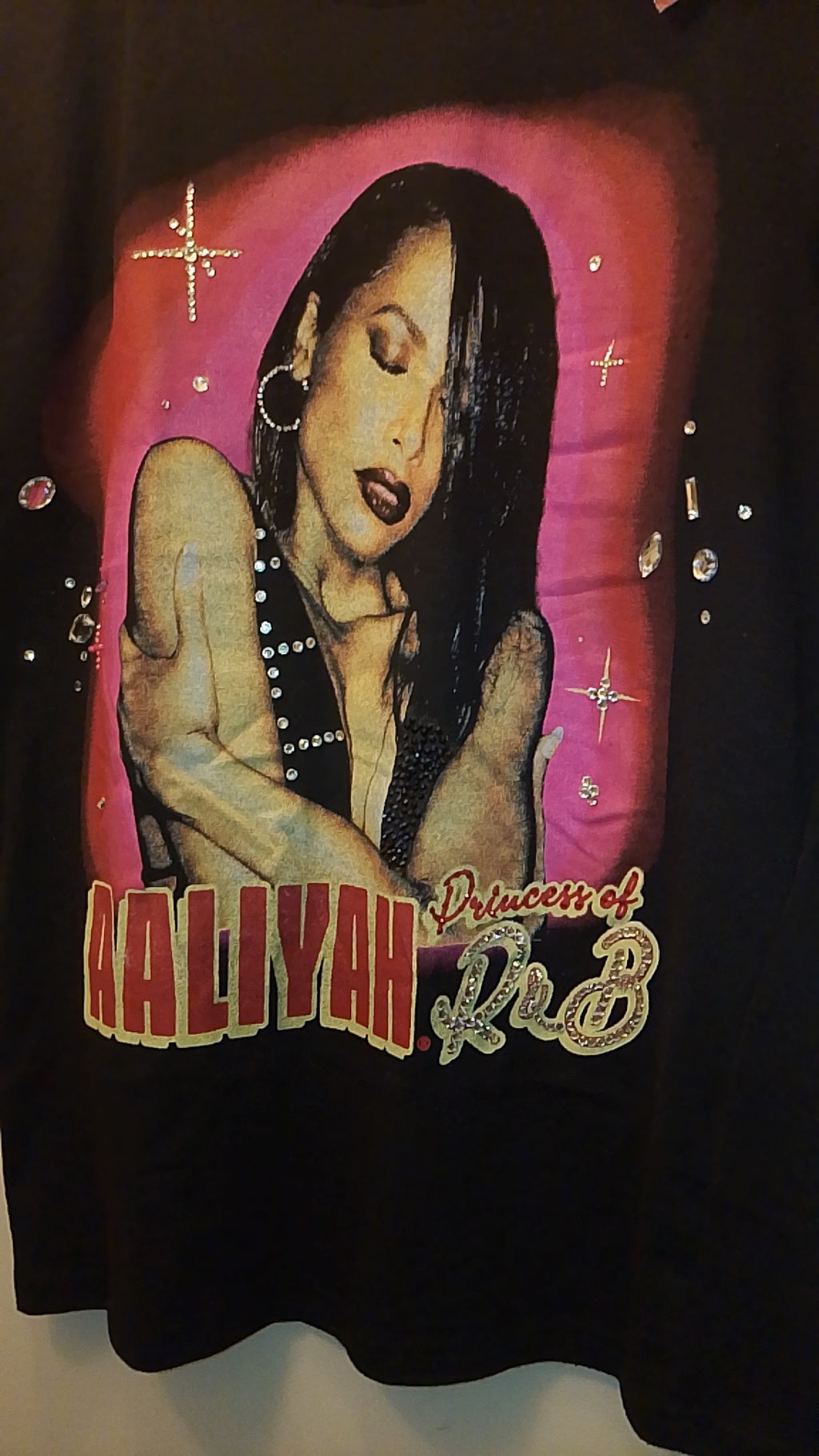 Beautiful Blend Pink & Black Graphics Short Sleeve Tee Shirt 