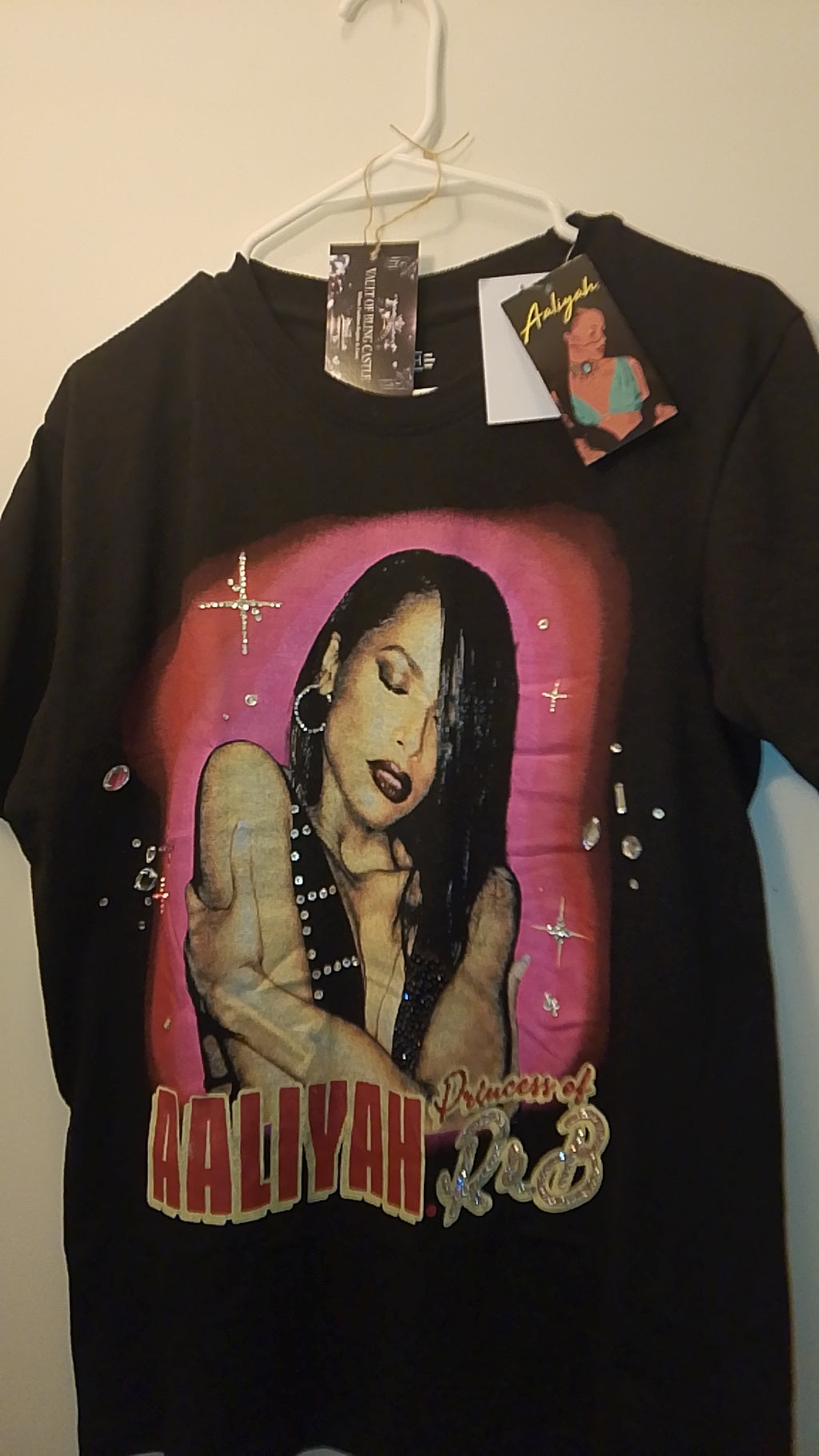 Beautiful Blend Pink & Black Graphics Short Sleeve Tee Shirt 