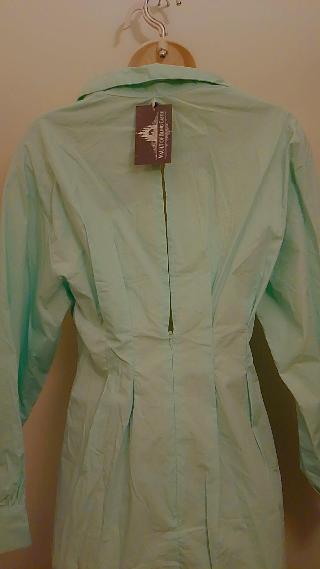 Pistachio Mint Green Caledon Pathway Blouse Dress