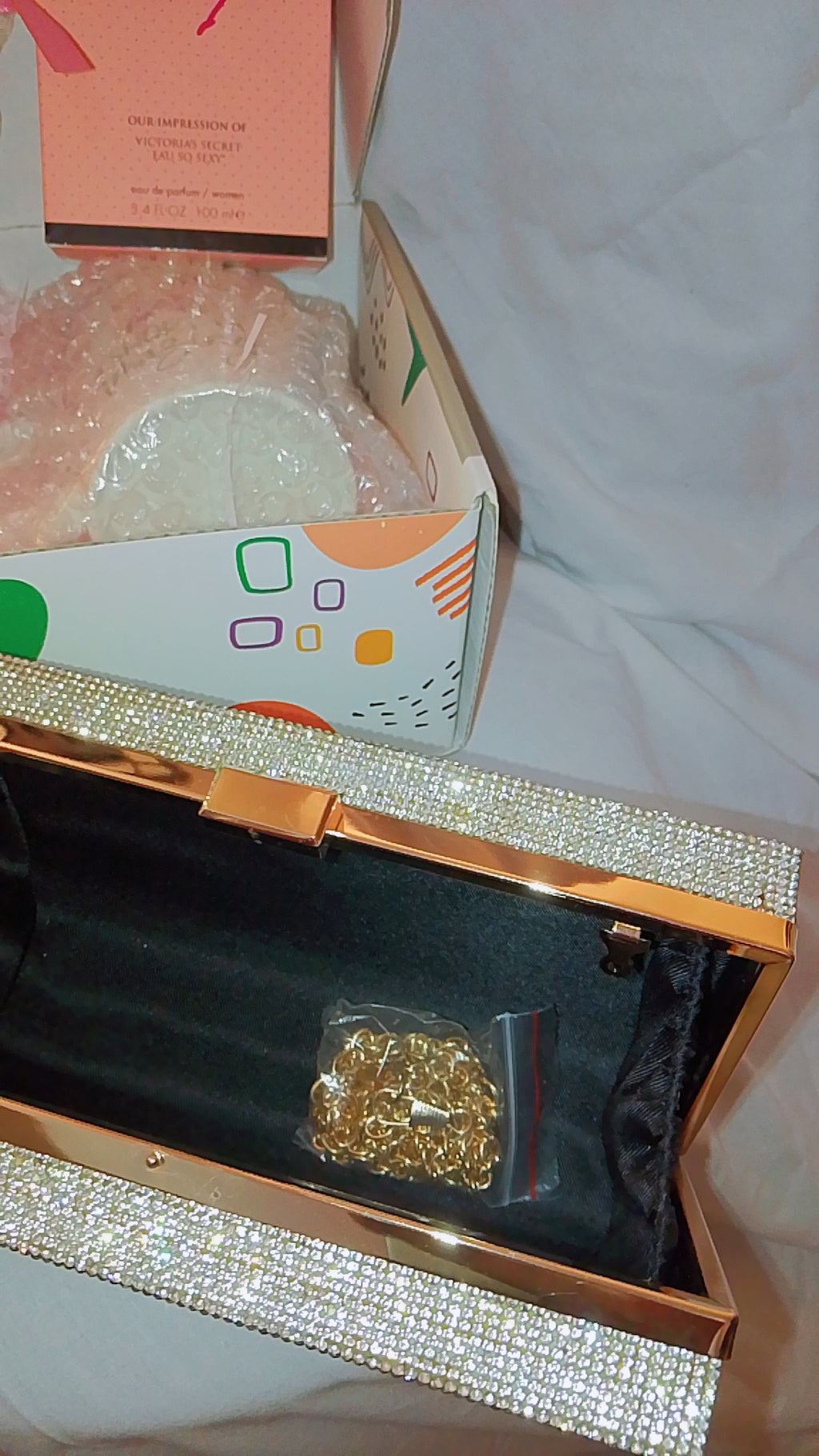 Go & Glow Bundles #506  - Women - Bling Card Clutch Bag, Attachable Cellphone Handle, Mug & Gift cup