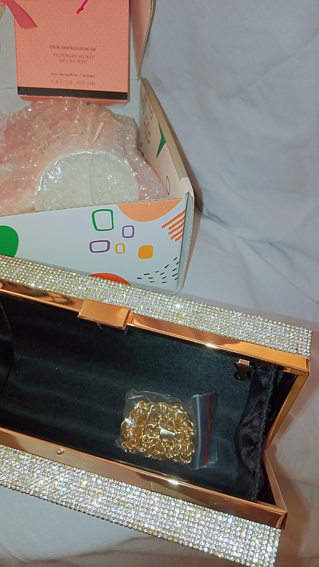 Go & Glow Bundles #506  - Women - Bling Card Clutch Bag, Attachable Cellphone Handle, Mug & Gift cup
