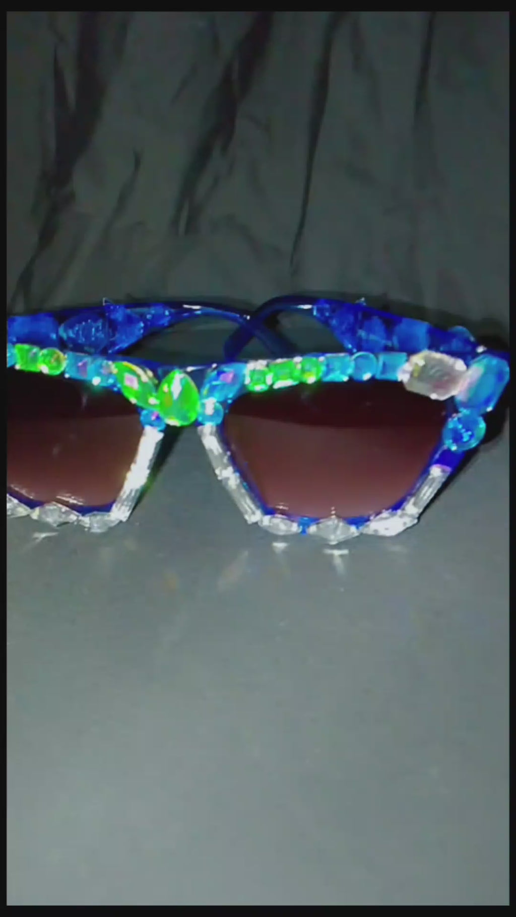 Indigo Blue Sassy & Fierce Frame Glasses