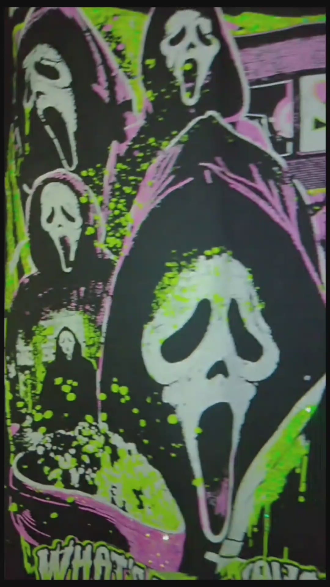 Horror Movie Men's Graphic Gem Embellished Tee Shirt