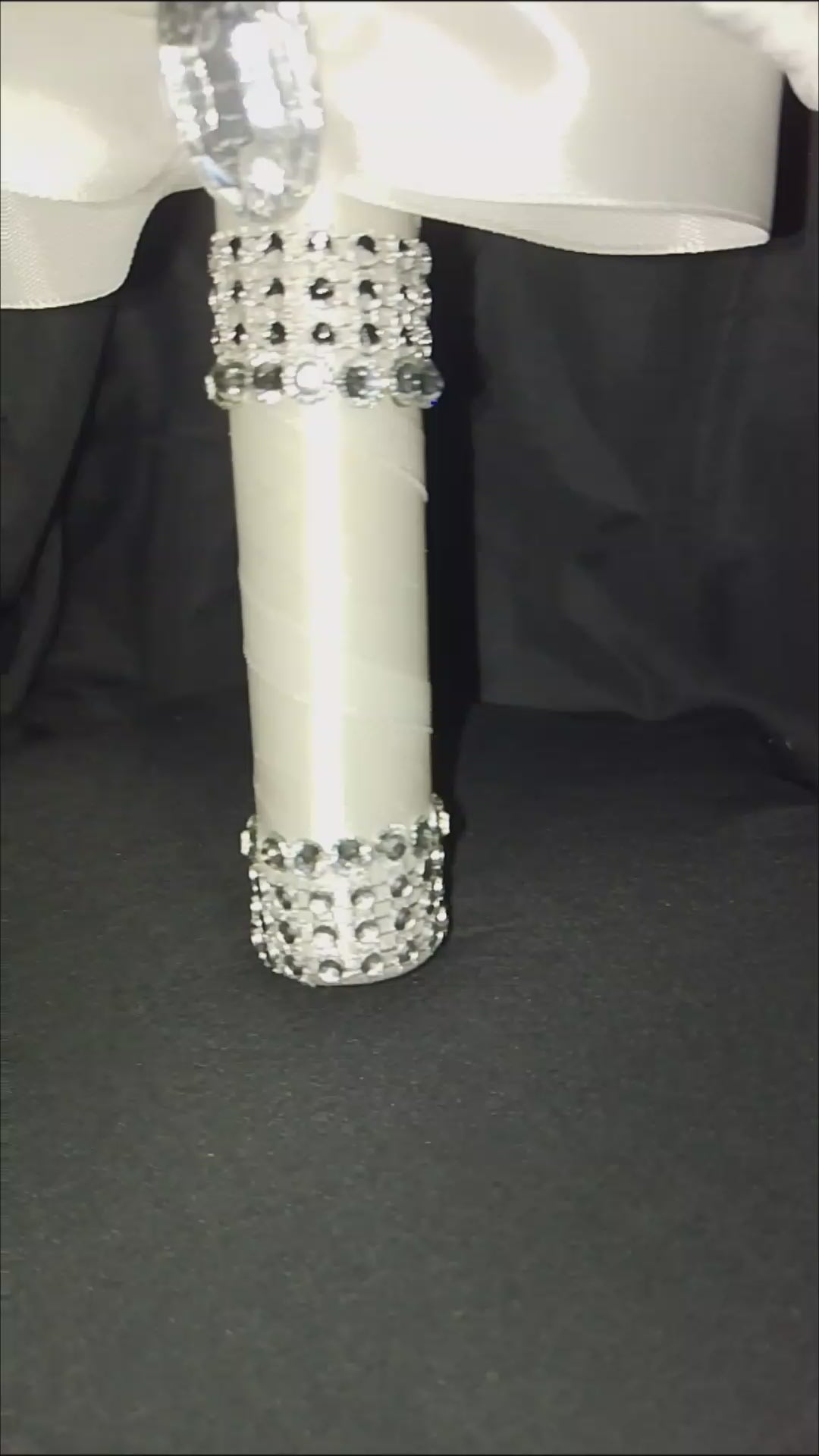 Wedding Bliss - White Bridal Hair Comb Veil, Silk Roses Bouquet, Garter Belts Set