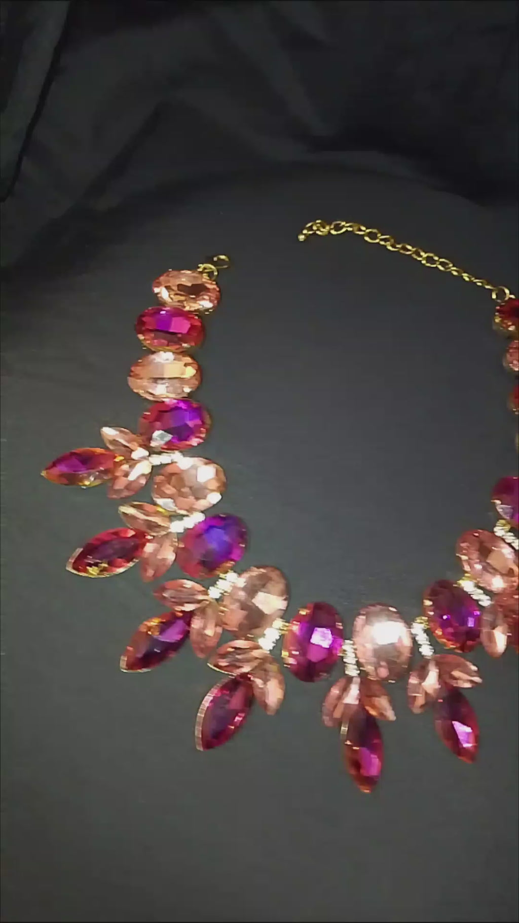Regal Garden Château Rose Statement Necklace