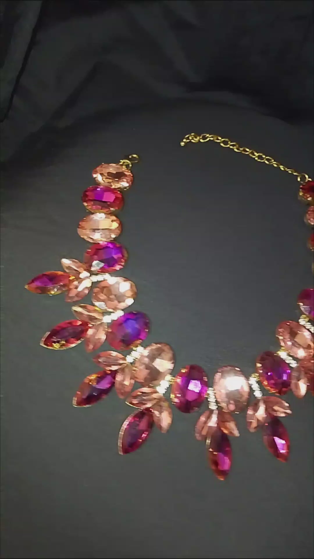 Regal Garden Château Rose Statement Necklace