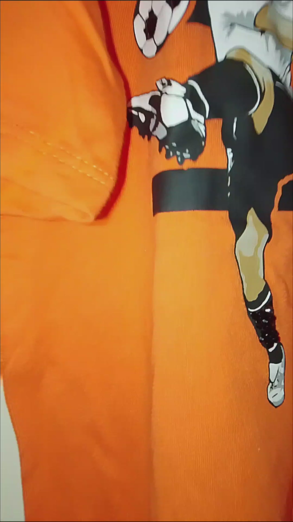 End Zone Touch Down Flame Boy's Short Sleeve T - Shirt - Style 121