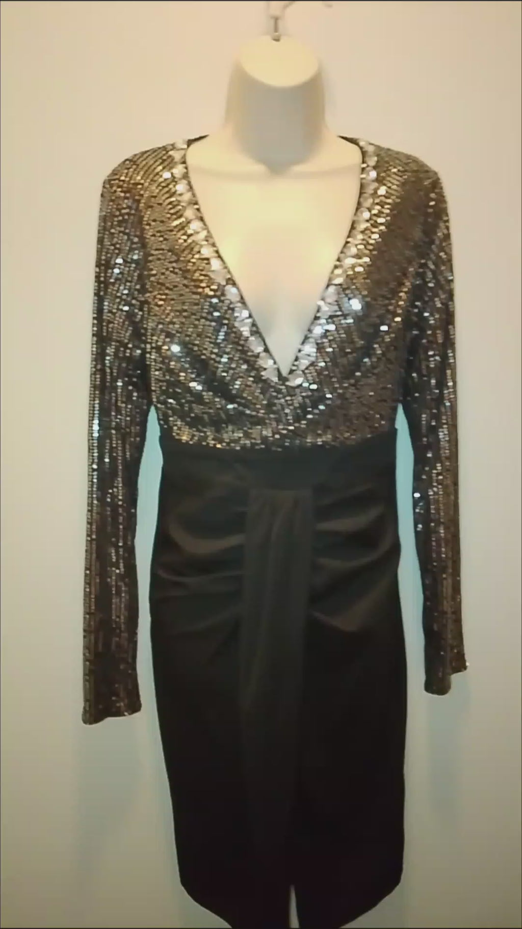 Galactic Cosmic Women's Platinum Black Cocktail Pencil Dress