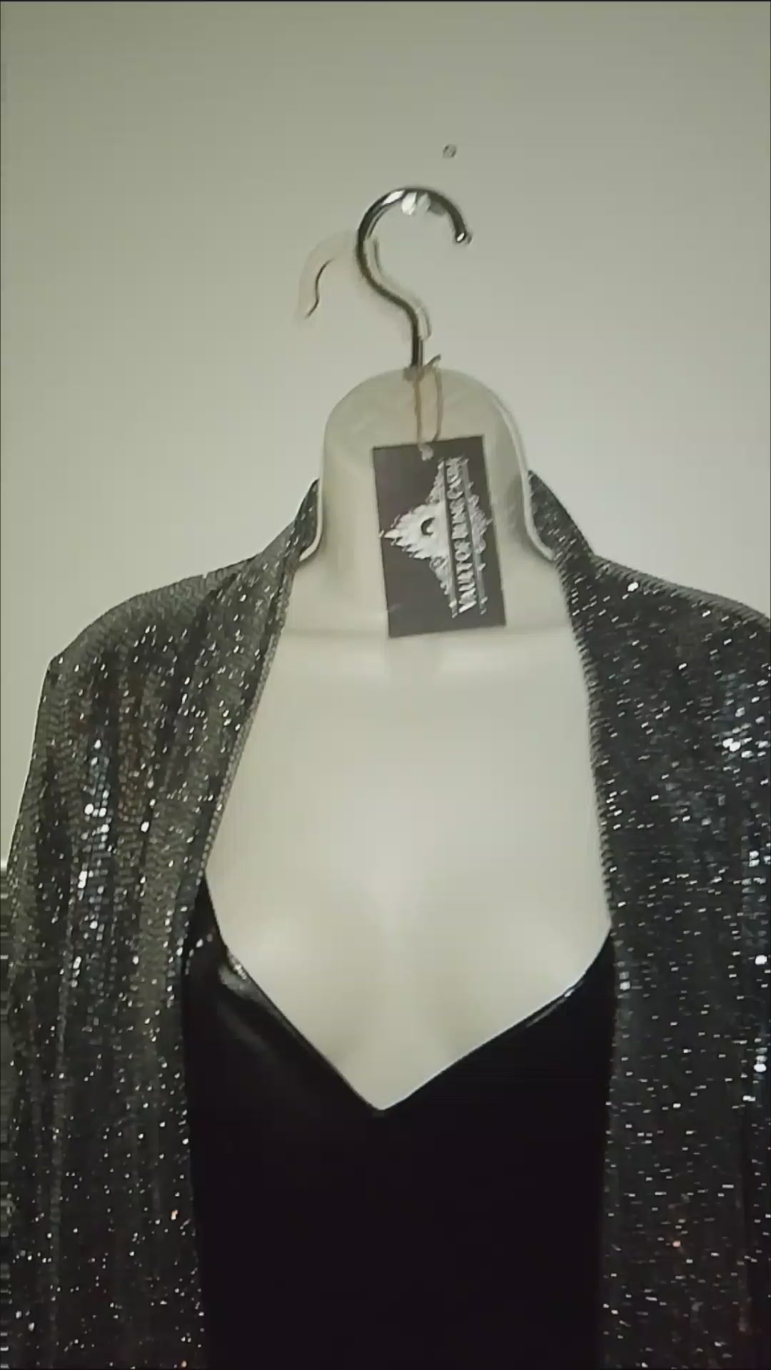 Soft Touch Wild Spirit Women's Faux Leather Pencil Dress & Sequin Blazer Set