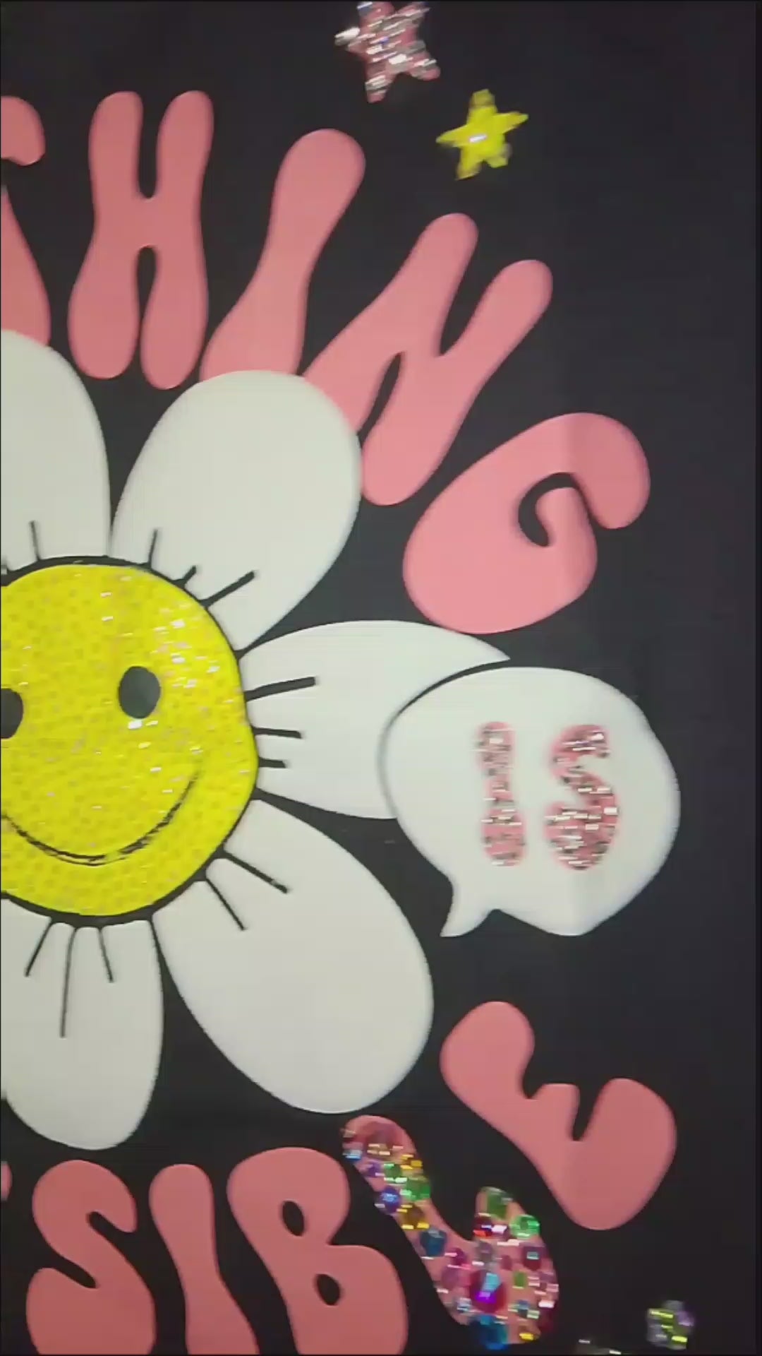 Happy Fun In The Sun Flower Girl's Short Sleeve Graphics Tee - Shirt