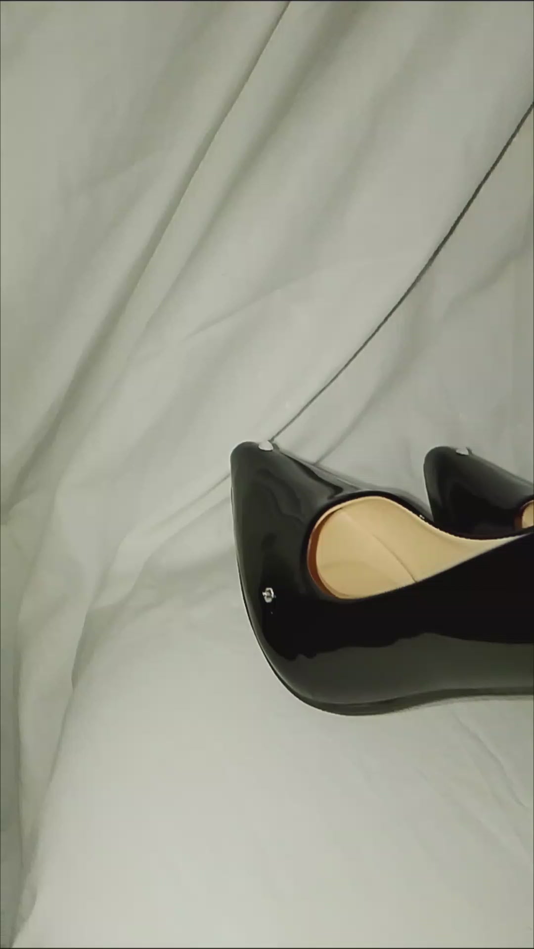 Work Of Art Black Patent Leather Heels Pumps