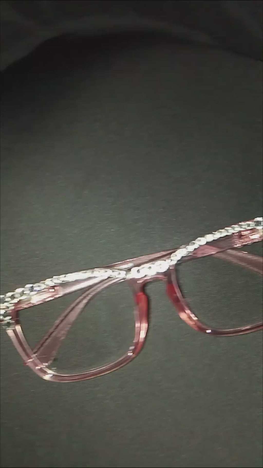 Dewy & Chic Shell Translucent Pink Frame Glasses
