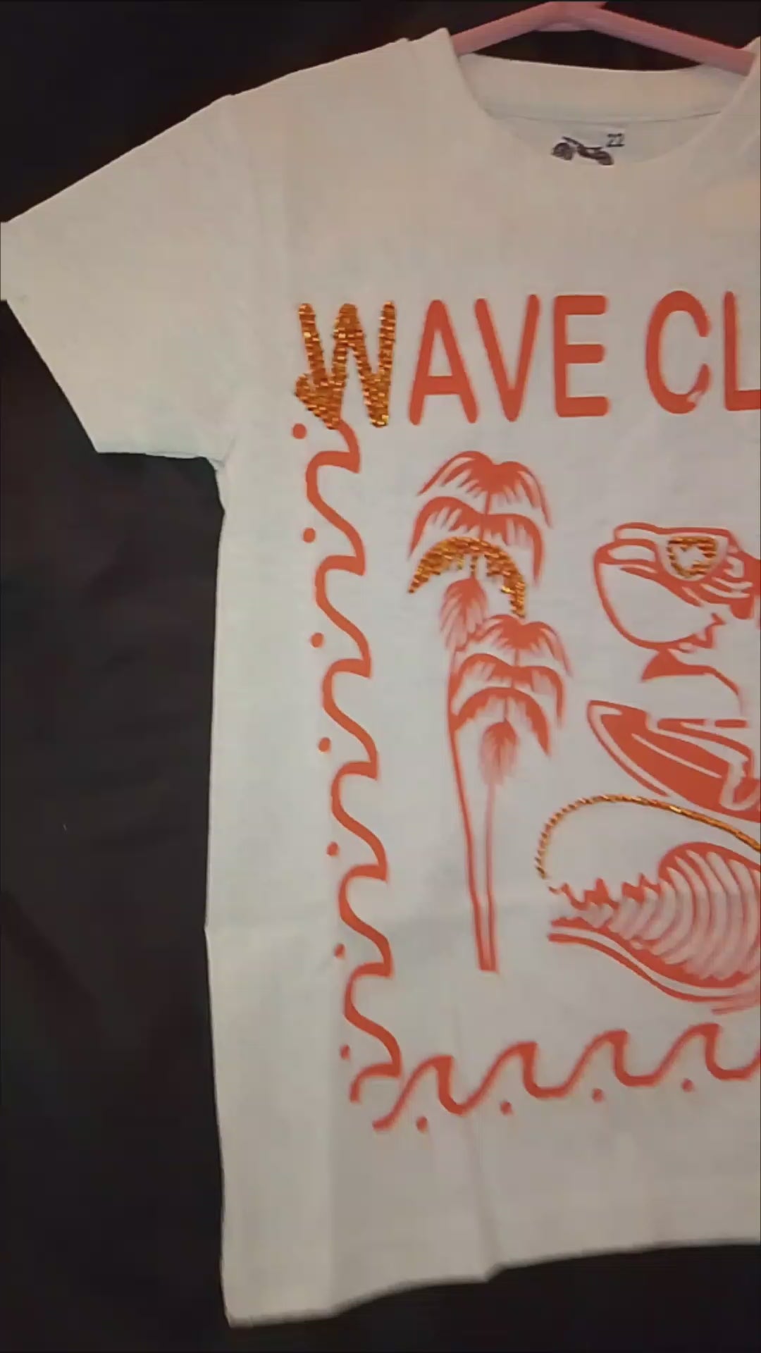 Playful Wave Cub Graphics Short Sleeve Boy's T - Shirt   - Style 118