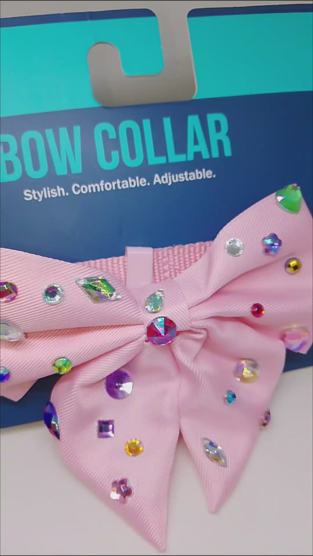Fur Of Luxury Investment  Whisper Pink Pet Bow Collar