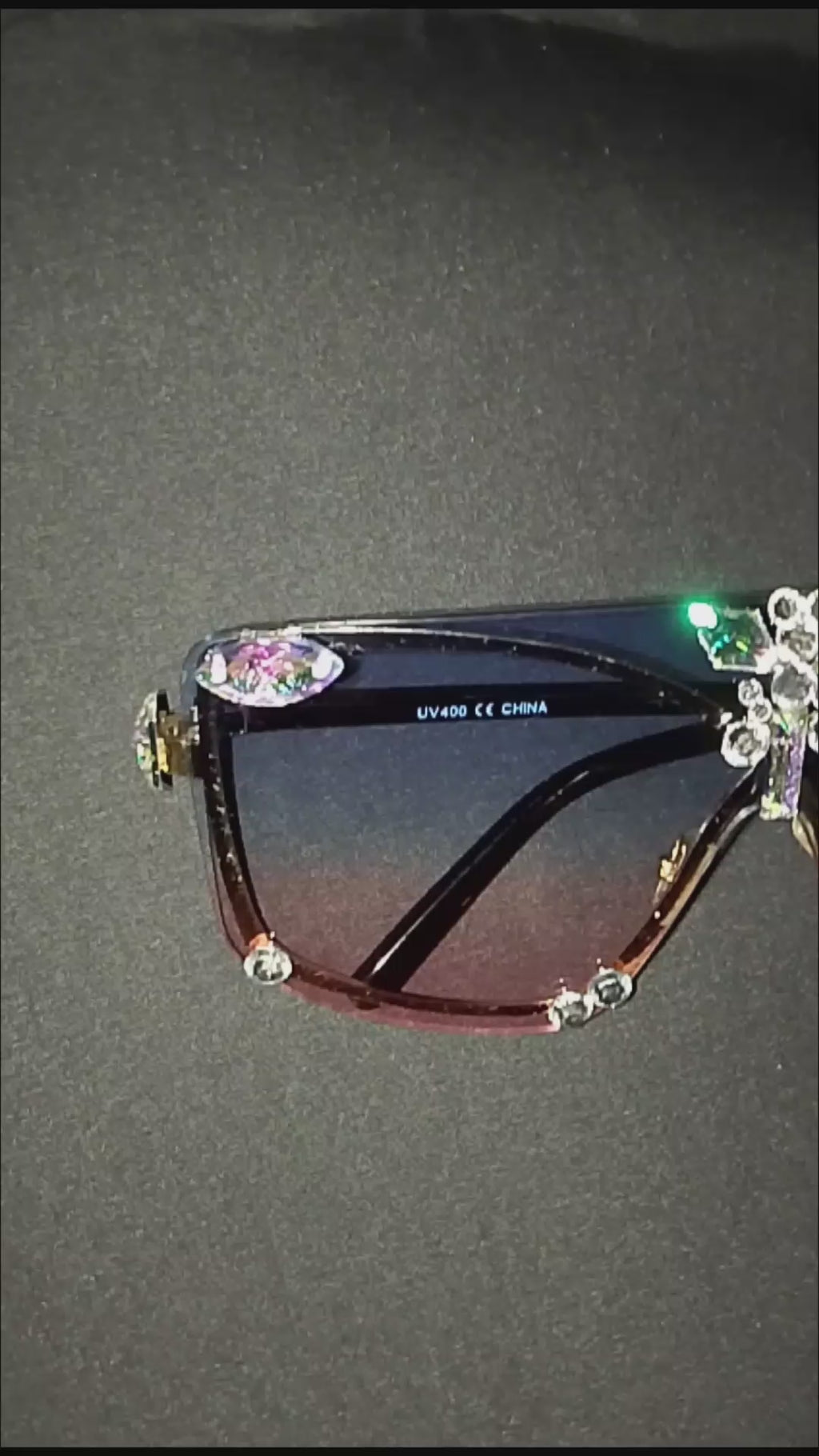 Blue Pastel Butterfly Gradient Shade Frame sun Glasses