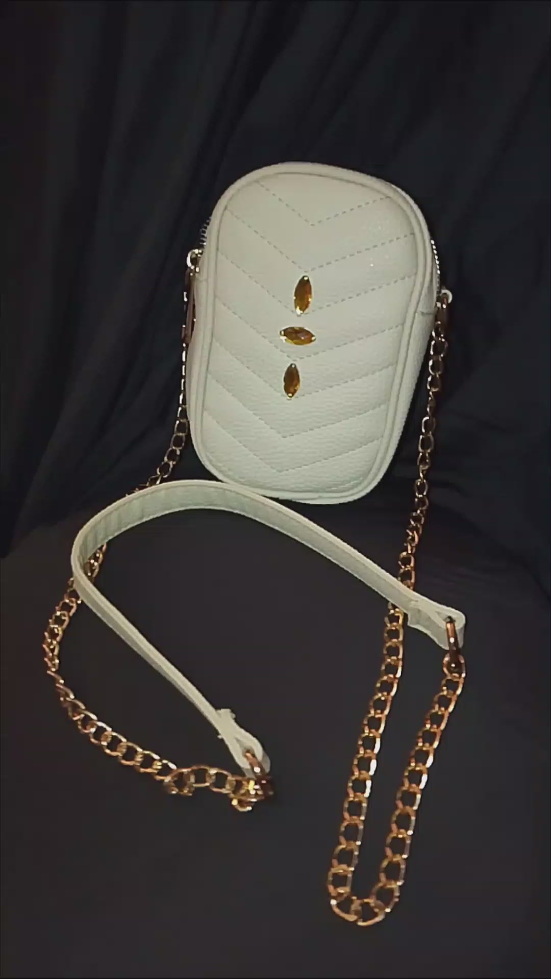 French Vanilla Sweet Ivory Pouch Shoulder Bag