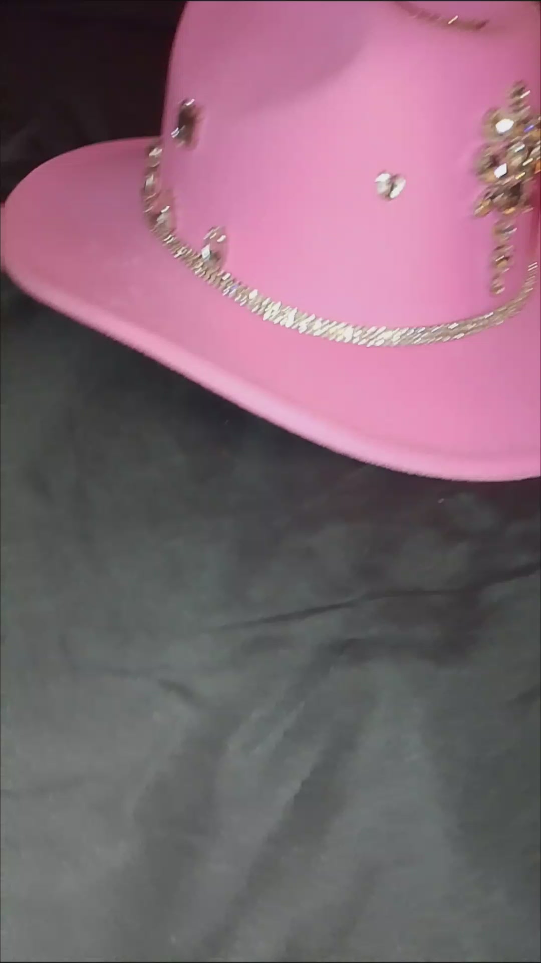Camellia Pink Radiant Rodeo Western Hat With Silver Rhinestones