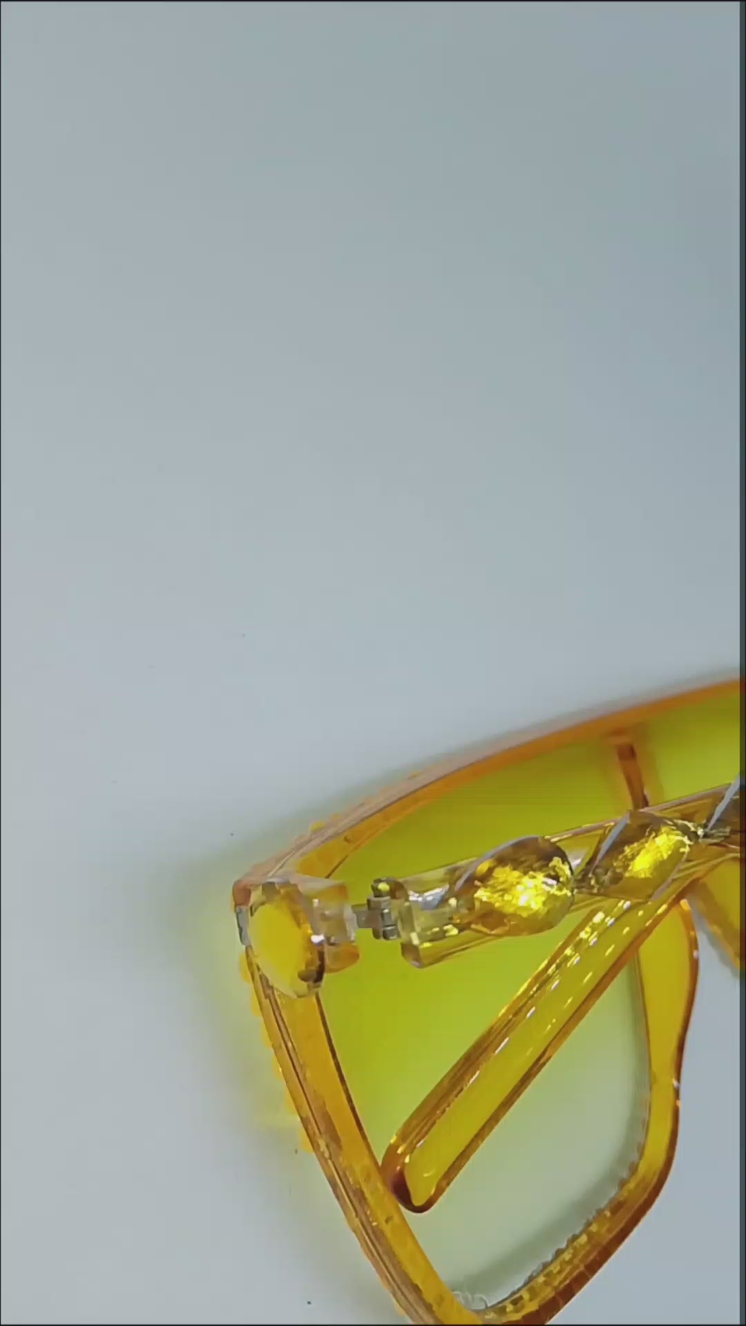 Saffron Translucent Butter Scotch Topaz Frame Glasses