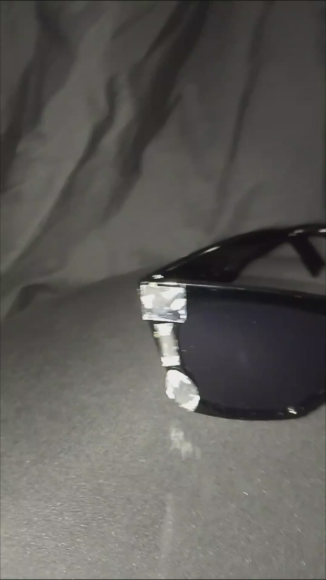 Sable Icon Black Shades Silver Rhinestones Frames Unisex Sunglasses
