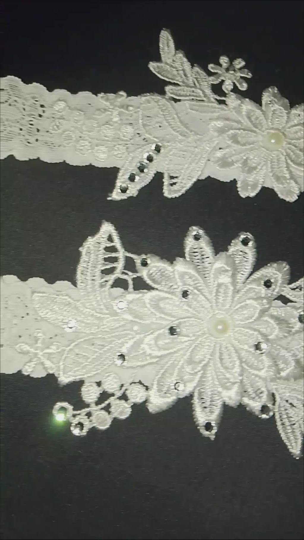 Wedding Bliss - White Bridal Hair Comb Veil, Silk Roses Bouquet, Garter Belts Set