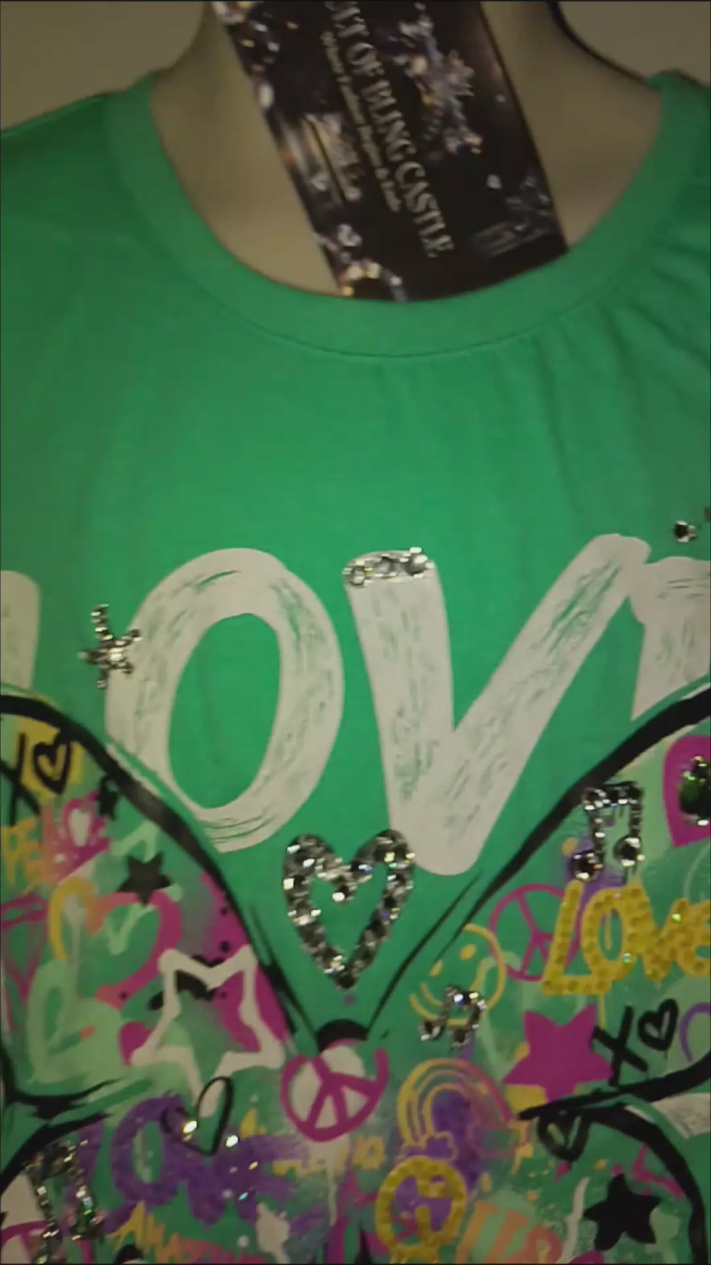 Lovely Sparkle & Fun Girl's Short Sleeve Graphics Tee - Shirt